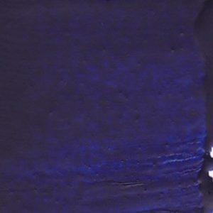 Echantillon de couleur bleu phtalo pour la peinture à l'encaustique. Composition : cire d'abeille, résine damar, pigment.