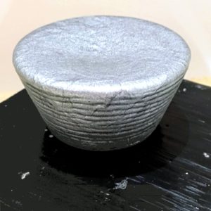 Pain encaustique argent métallisé